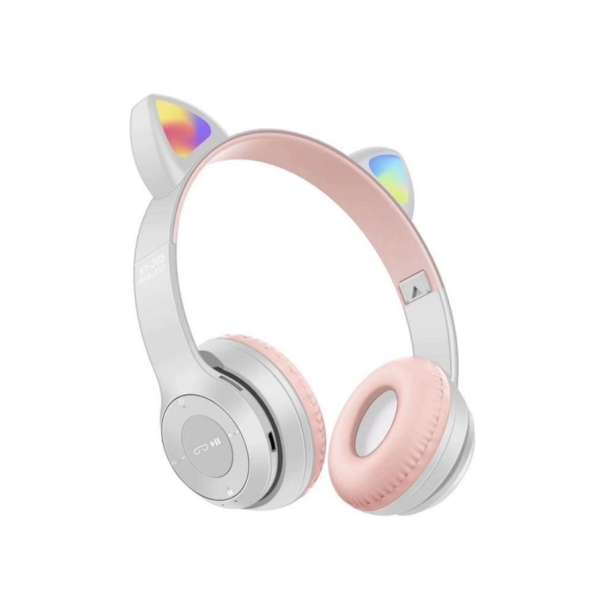 Бездротові навушники Bluetooth CAT XY-204 з LED підсвічуванням (Синій,Рожевий,Блакитний,Фіолетовий,Сірий) (60)