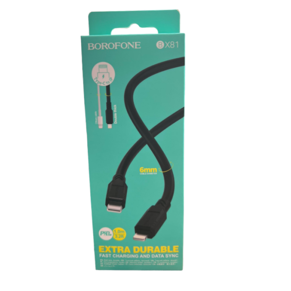 Кабель BOROFONE BX81 1.0M-3.2FT TYPE-C/IPHONE (360)