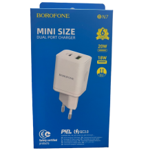 Блочок BOROFONE BN7 TYPE-C+USB 5.0V-3.0A (140)