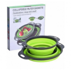 Дуршлаг силиконовый складной Collapsible Jm-611 (большой и маленький) LK202210-23/LK202301-12 (100)
