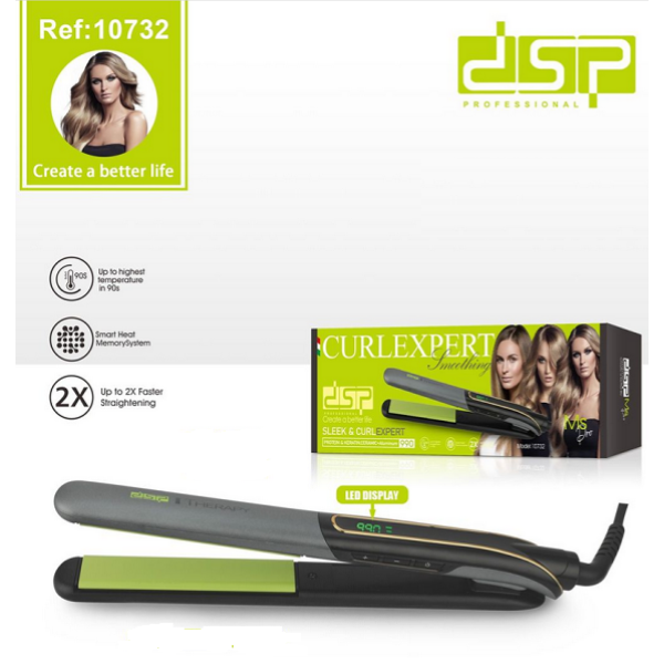 Плойка для волос DSP 10732 Green (24)