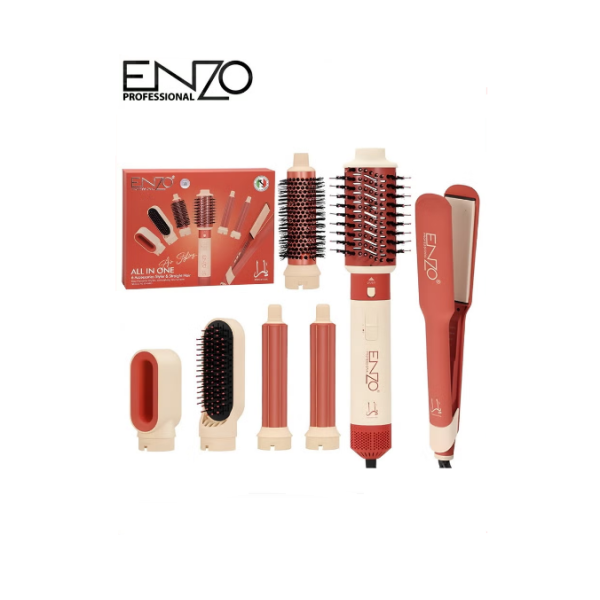 ENZO EN-6601 7-в-1 – щітка для гарячого повітря, що обертається, фен, плойка та випрямляч з іонною технологією (8)