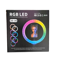 Лампа кільцева RGB 3D 30 (30)