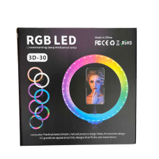 Лампа кільцева RGB 3D 30 (30)