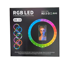 Лампа кільцева RGB 3D 33 (30)