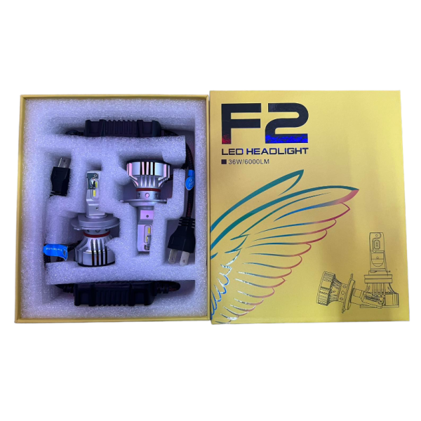LED лампы для фар F2 H4 Solar (50)