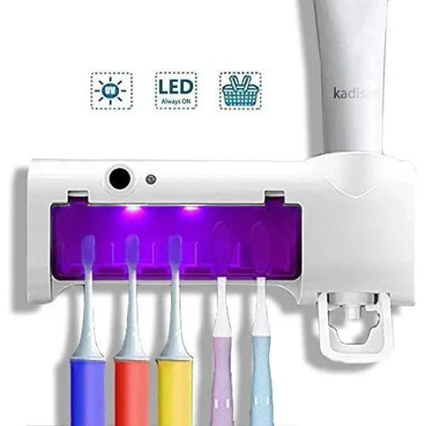 Диспенсер для зубной пасты и щеток авто Multi-function Toothbrush sterilizer JX008 (W79)