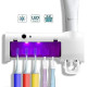 Диспенсер для зубной пасты и щеток авто Multi-function Toothbrush sterilizer JX008 (W79)