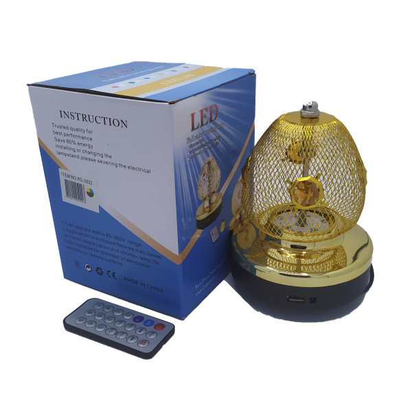 Лампа на постачанні сітка обертова RGB RHD-163 mp3+ду (RD-5022) 