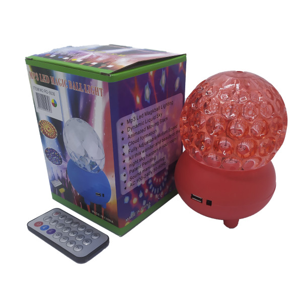 Лампа на поставці куля, що обертається RGB RHD-182+Мр3+Ду+USB (RD-5030) 