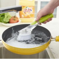 Багатофункціональна щітка з дозатором для чищення посуду DMZ-8890 AUTOMATIC LIQUID CLEANING BRUSH (WN-19) 