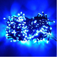 Гирлянда RD-7061 100LED УЛИЦА Провод-Чёрный, Цвет ламп-Синий (100)