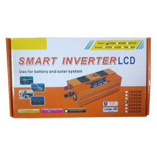 Преобразователь напряжения с 12V/24V на 220V (3000W) LCD SMART 