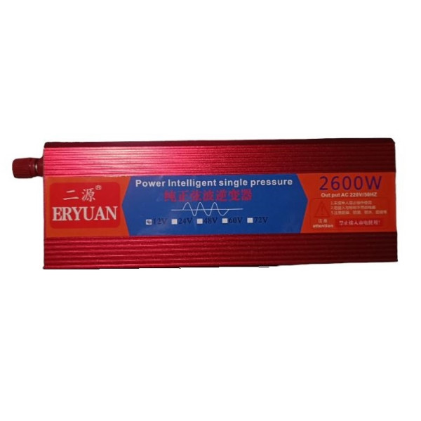 Перетворювач напруги з 12V→220V 2600W ЧИСТИЙ СИНУС LCD Z1A