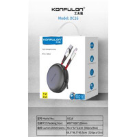 Кабель USB-MicroUSB DC16 Konfulon чохол 1м, 2.4А