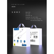 Кабель USB-MicroUSB DC04 Konfulon 1м, 2.4А