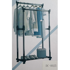 Вешалка стойка для одежды телескопическая Double Pole DC-0025 (155/75/35см)