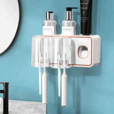 Диспенсер-полка для зубных принадлежностей с 2 стаканами Toothbrush holder 223-54 // [11] (40 шт/ящ)