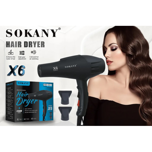 Фен SOKANY X6 // [11] (24 шт/ящ)