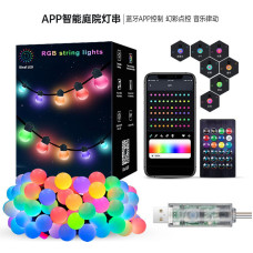 Гирлянда Матовый шарик (SFK-03) 10м APP Bluetooth (USB) + пульт 