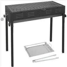 Мангал складаний з ніжками BARBECUE (CA-03-1) (Ш300/Д660/В600) (+решітка, протвень, щипці) 