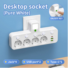 Сетевой фильтр/резветлитель (8625UL) (LED, 4-220V, 2-USB, 1-PD (Type-C)