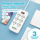 Сетевой удлинитель/фильтр/резветлитель (D6) (3м, LED, 6-220V, 4-USB, 1-PD (Type-C) 