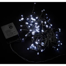 Гирлянда RD-7128 внутр. 100LED 9м Провод-Чёрный, Цвет ламп-Белый 
