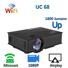 Проектор для дома UC68 WIFI Черный