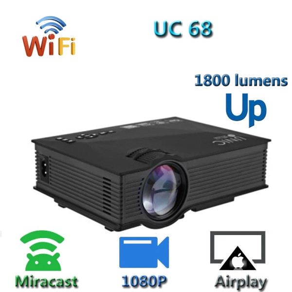 Проектор для дома UC68 WIFI Черный