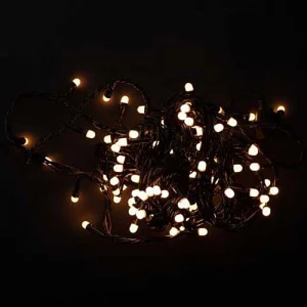 Гірлянда RD-7132 внутр. 200LED 18м Провід-Чорний, Колір ламп-Теплий 