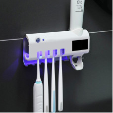 Диспенсер для зубной пасты и щеток авто Toothbrush sterilizer (W-31) 