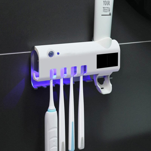 Диспенсер для зубной пасты и щеток авто Toothbrush sterilizer (W-31)