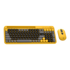Беспроводная Клавиатура и Мышь FANTECH Go WK899 MOCHI Черно-желтый