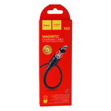 Кабель USB Hoco X52 Sereno magnetic Lightning Чорний