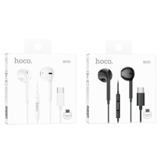 Навушники Hoco M101 Crystal joy wire-controlled digital earphones Type-C Чорний