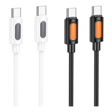USB Borofone BX114 Silicone Type-C to Type-C 60W Белый