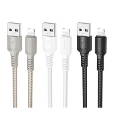 USB Borofone BX116 Lightning 2.4A Белый