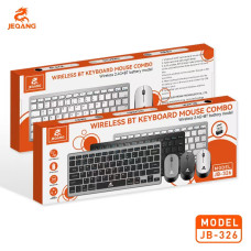 Беспроводная Клавиатура и Мышь JEQANG JB-326 dual-mode, battery Серый