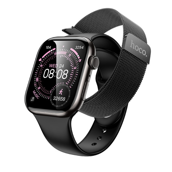 Смарт Годинник Hoco Y42 call version Milan Loop Чорний