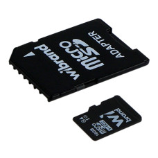 Карта Памяти Wibrand MicroSDHC 16gb UHS-1 10 Class & Adapter Черный