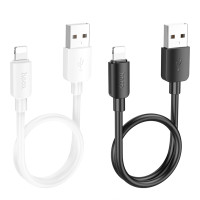 Кабель USB Hoco X96 Lightning 2.4A 0.25m Бiлий
