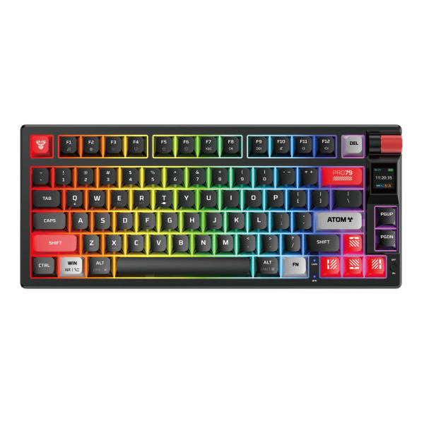 Клавіатура Ігрова бездротова FANTECH ATOM PRO79 MK917 Blue Switch Черный