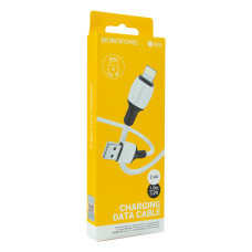 USB Borofone BX84 Lightning 2.4A Белый