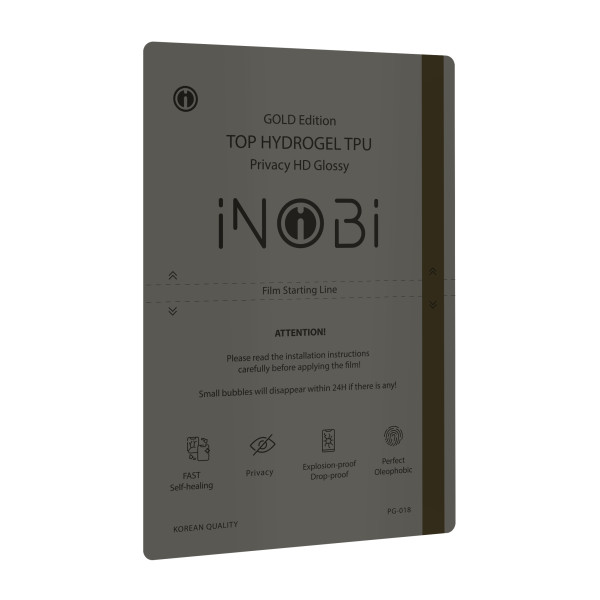 ПОШТУЧНО Гідрогель плівка iNobi GOLD PG-018 Korean / (глянцева приватна) 180*120мм