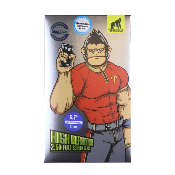 Захисне скло Type Gorilla 0.26 мм 2.5D HD NPT1 для iPhone 14 Pro Max М'ята упаковка Прозорий