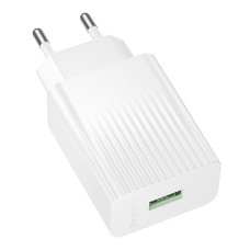 Сетевое Зарядное Устройство Borofone BAS72A 1USB QC 18W Белый