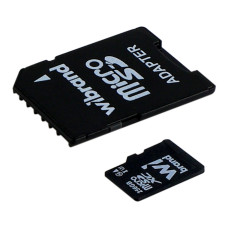 Карта Памяти Wibrand MicroSDXC 256gb UHS-1 U3 10 Class & Adapter Черный