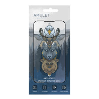 Захисне скло AMULET 2.5D HD Antistatic for iPhone 15/16 Чорний