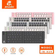 Клавіатура  бездротова JEQANG JB-829 Foldable Bluetooth Чорний